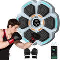 Music Boxing Machine Bluetooth Wall Mounted Smart Boxing Training Punching Equipment with Gloves for Adults Home Indoor Gym